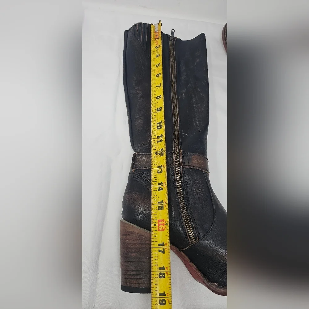 Freebird Women's Holland Distressed Brown Western Round Toe Tall Boots Size 8 - Picture 15 of 16